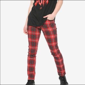 Mens Punk Plaid Pants